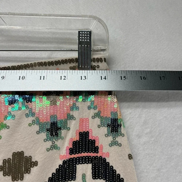 Express Skirt Size XS Southwestern Embellished Mini Pima Cotton Modal Multicolor - Picture 9 of 10